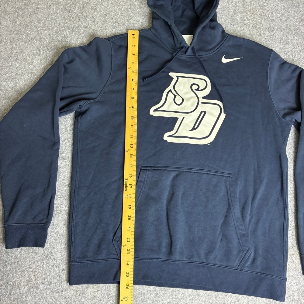 Nike San Diego Mens M Toreros Hoodie Navy Blue SD Logo Pullover Sweatshirt - Picture 5 of 6
